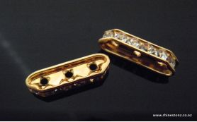 Preciosa Diamante Bardelle Gold/Crystal 3Hole